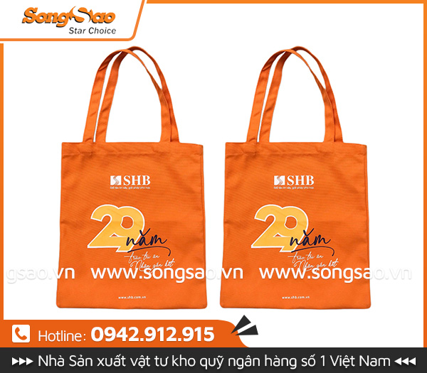 Túi vải không canvas in SHB